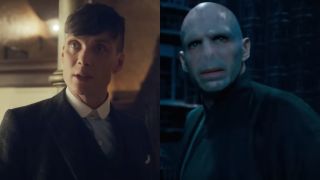 From left to right: Cillian Murphy as Tommy Shelby in Peaky Blinders and Ralph Fiennes as Voldemort in Harry Potter and the Order of the Pheonix. 