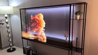 LG Signature OLEd TV transparent TV