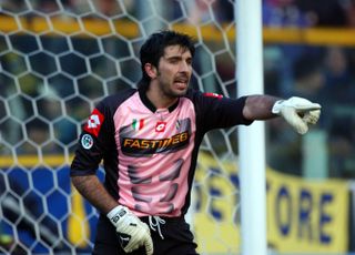 Gianluigi Buffon in action for Juventus in 2003