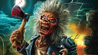 New Iron Maiden art featuring classic Eddie mixed with Somewhere In Time Eddie