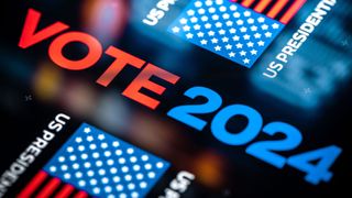 US Presidential Election background. United States Elections 2024 concept