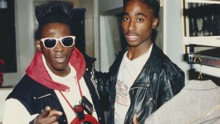 Flavor Flav and Tupac Shakur