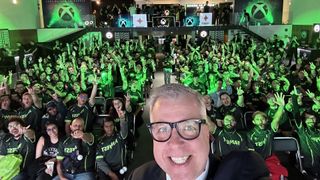 Larry Hryb at Xbox Fanfest Mexico, 2023