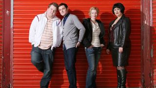 The way we were: an image from Gavin and Stacey series 1, or a young Smithy (James Corden), Gavin (Mathew Horne), Stacey (Joanna Page) and Ness (Ruth Jones). 