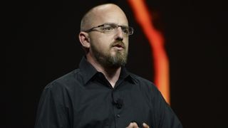  David Vonderhaar, Studio Design Director at Treyarch, reveals details of Call of Duty: Black Ops III for PlayStation 4 at PlayStation&#039;s E3 2015 Press Conference on Monday, June 15, 2015 in Los Angeles, California.