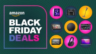 A selection of products next to text reading Amazon Black Friday deals