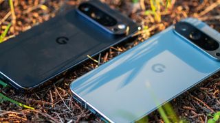 Google Pixel 9 Pro and Pixel 9 Pro XL angled view