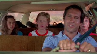 Dana Barron, Anthony Michael Hall, Chevy chase, and Imogene Coca in National Lampoon&#039;s Vacation