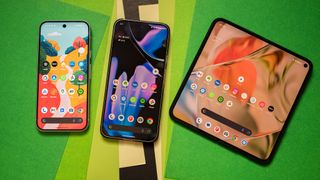 Android 15 home page on Pixel 9, Pixel 9 Pro XL, and Pixel 9 Pro Fold