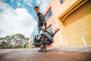 Pure Electric Scooter Folded