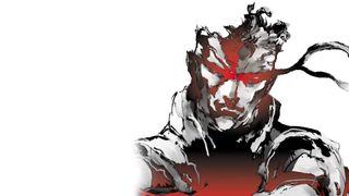 The key art for Metal Gear Solid from the Metal Gear Solid Master Collection released, showing Solid Snake with his bandana on, as drawn by Yoji Shinkawa