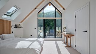 loft conversion bedroom with glazed gable