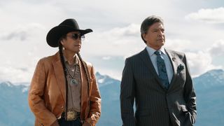 Mo Brings Plenty and Gil Birmingham in Yellowstone