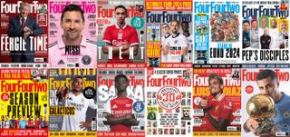 Every cover of FourFourTwo magazine published in 2024