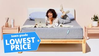 A young woman rests on the Siena Memory Foam Mattress