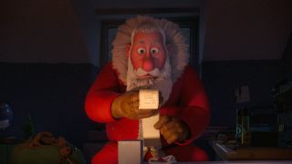 Santa Clause reading a Nice and Naughty list in That Christmas, one of December&#039;s new Netflix movies