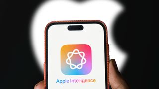 Apple Intelligence logo on iPhone