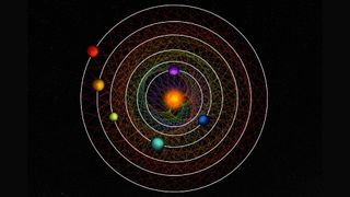 A diagram showing the orbital geometry of star HD 110067