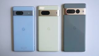 Google Pixel 7a review Pixel 7 Pixel 7 Pro backs straight