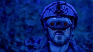 Nightfox Swift night vision goggles in use