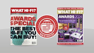 What Hi-Fi? Awards 1991 and 2024 issue covers