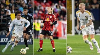 Riqui Puig, Marco Reus, HARRISON, NEW JERSEY - NOVEMBER 3: Emil Forsberg #10 of New York Red Bulls celebrates his goal during penalty kicks after a tied score in regulation play of the 2024 MLS Playoffs against Columbus Crew at Red Bull Arena on November 3, 2024 in Harrison, New Jersey. (Photo by Ira L. Black - Corbis/Getty Images)