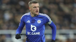 Leicester City captain Jamie Vardy during a Premier League match