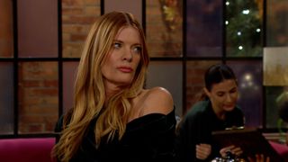 Michelle Stafford as Phyllis looking over her shoulder in The Young and the Restless