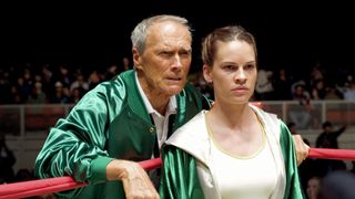 Clint Eastwood and Hilary Swank in Million Dollar Baby