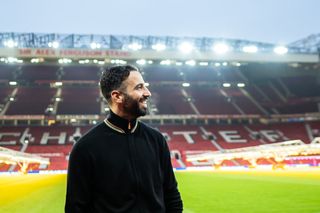 Manchester United manager Ruben Amorim visits Old Trafford on November 13, 2024 in Manchester, England.