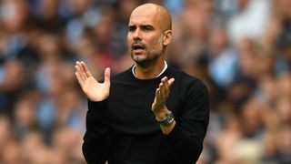 Manchester City manager, Pep Guardiola in the Premier League