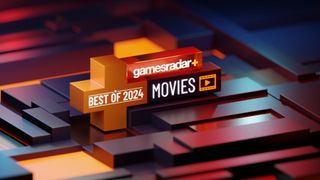 GamesRadar&#039;s Year in Review logo showing &#039;best movies of 2024&#039; in a glowing plus symbol 