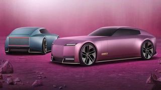 Jaguar concept car in pink