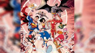 Sonic x DC comic collab artwork