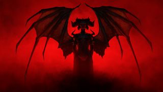 New games 2023 — Key art for Diablo 4, featuring the shadowy silhouette of primary antagonist Lilith.