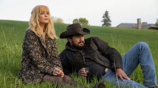 Kelly Reilly and Cole Hauser in Yellowstone