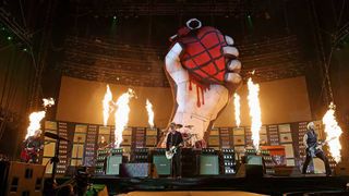 Green Day onstage