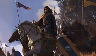 Mount &amp; Blade 2: Bannerlord cheats - A commander on a horse by some soldiers