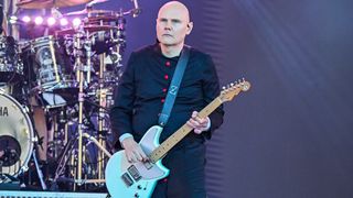 Billy Corgan of The Smashing Pumpkins performs on September 17, 2024 in Los Angeles, California