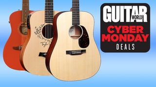 Three acoustic guitars on sale this Cyber Monday