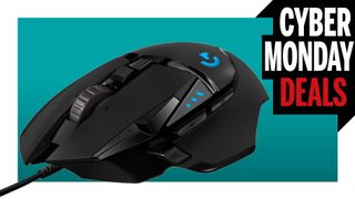 Logitech mouse n a cyber monday banner