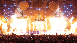 Kiss onstage at Madison Square Garden