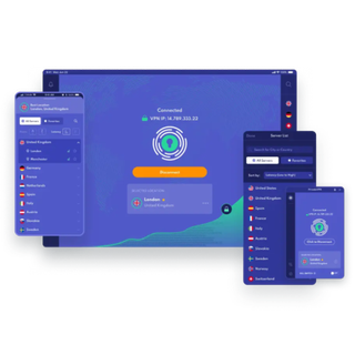 PrivadoVPN apps running on Windows, Mac, Android, and iOS