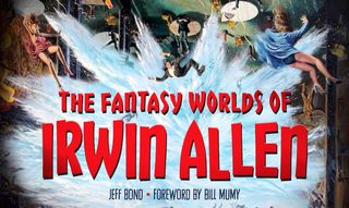 A crazy collage of characters on the cover of a book called &quot;The Fantasy Worlds of Irwin Allen&quot;