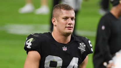 Las Vegas Raiders defensive end Carl Nassib 