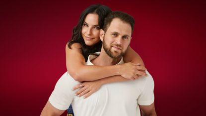 Dave (right) gives Vanessa (left) a piggyback ride, in a portrait for &#039;The Ultimatum&#039; season 3.