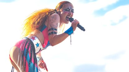 Chappell Roan during the Lollapalooza Music Festival at Grant Park in Chicago, Illinois