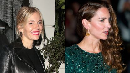 Sienna Miller and Kate Middleton wearing Missoma earrigs 