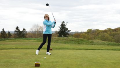 ball accidentally knocked off tee