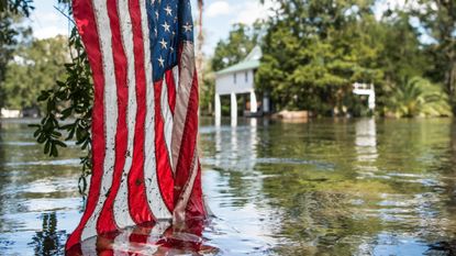 Flooding in Florida after Hurricane Irma hit in 2017